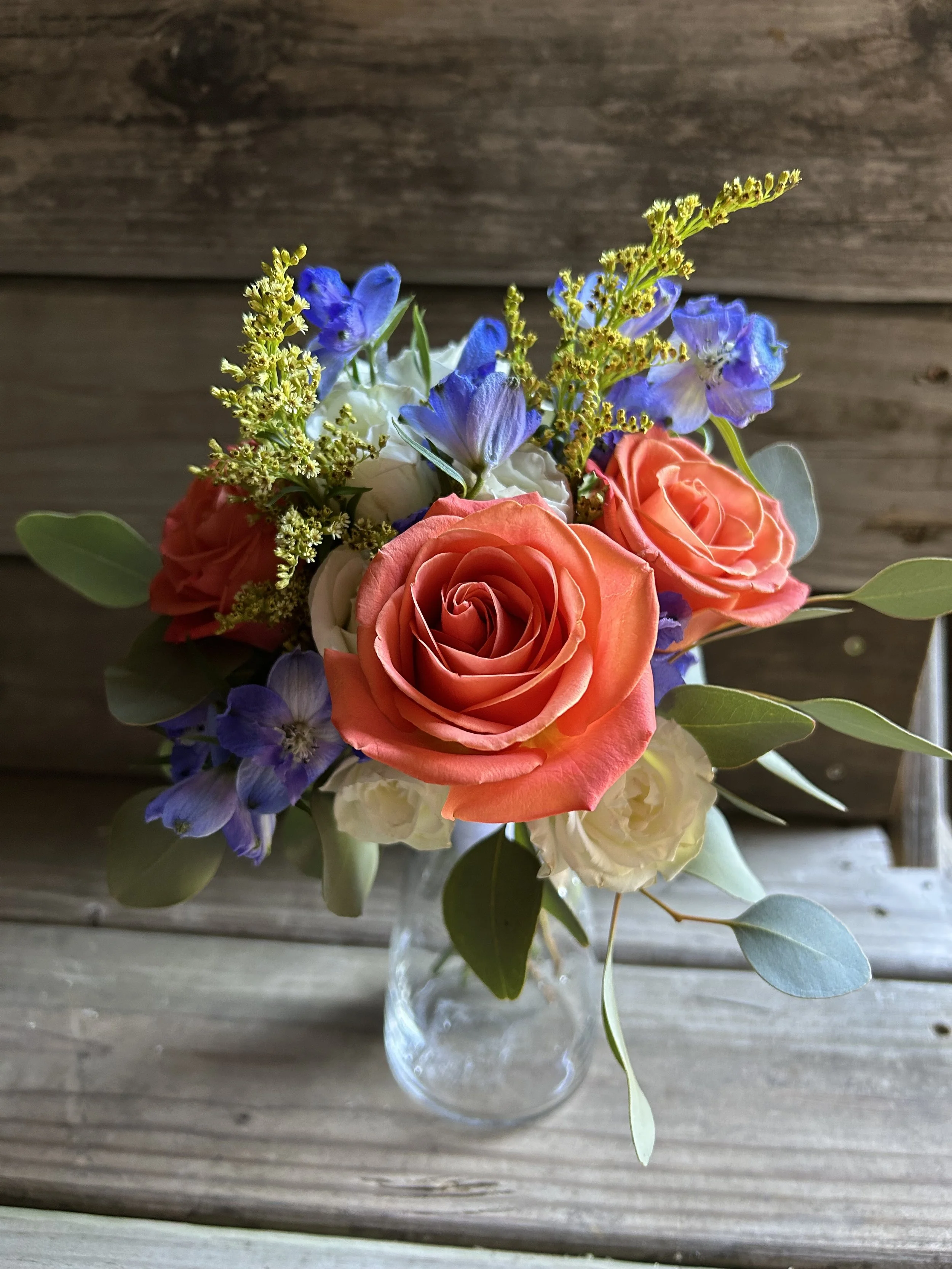 Peach and Blue Nosegay.jpg