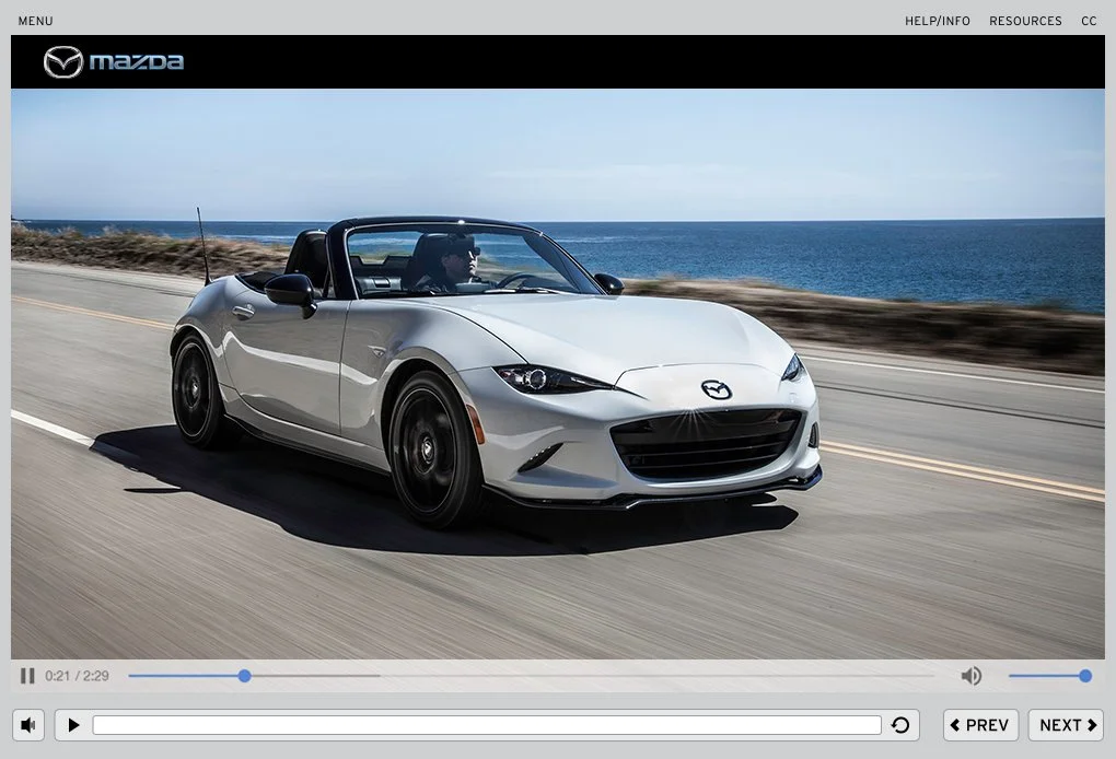 Mazda - Web Based Training