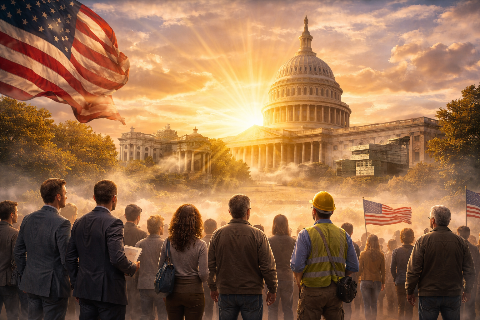 patriots gather outside the capitol