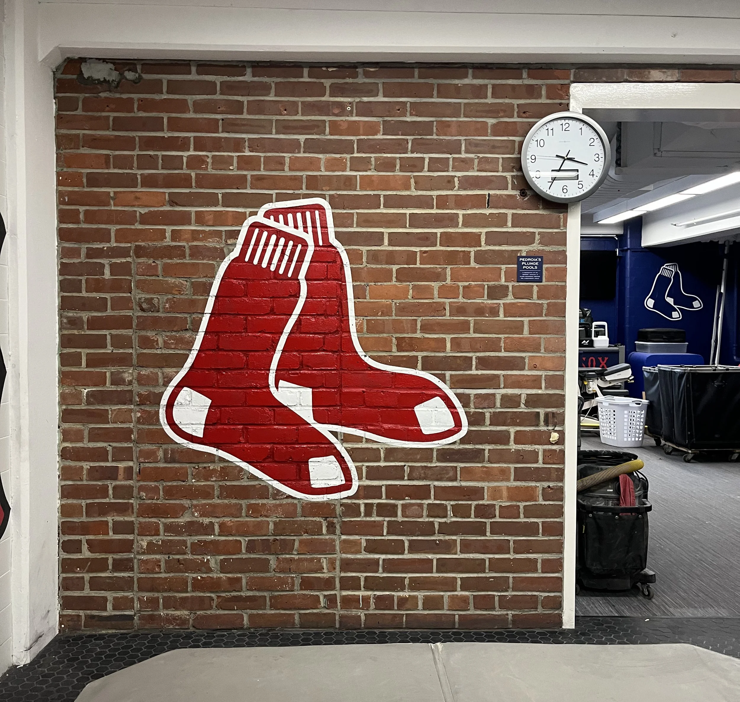 Red Sox Clubhouse - painted for Brian Zink Art Services at Fenway Park