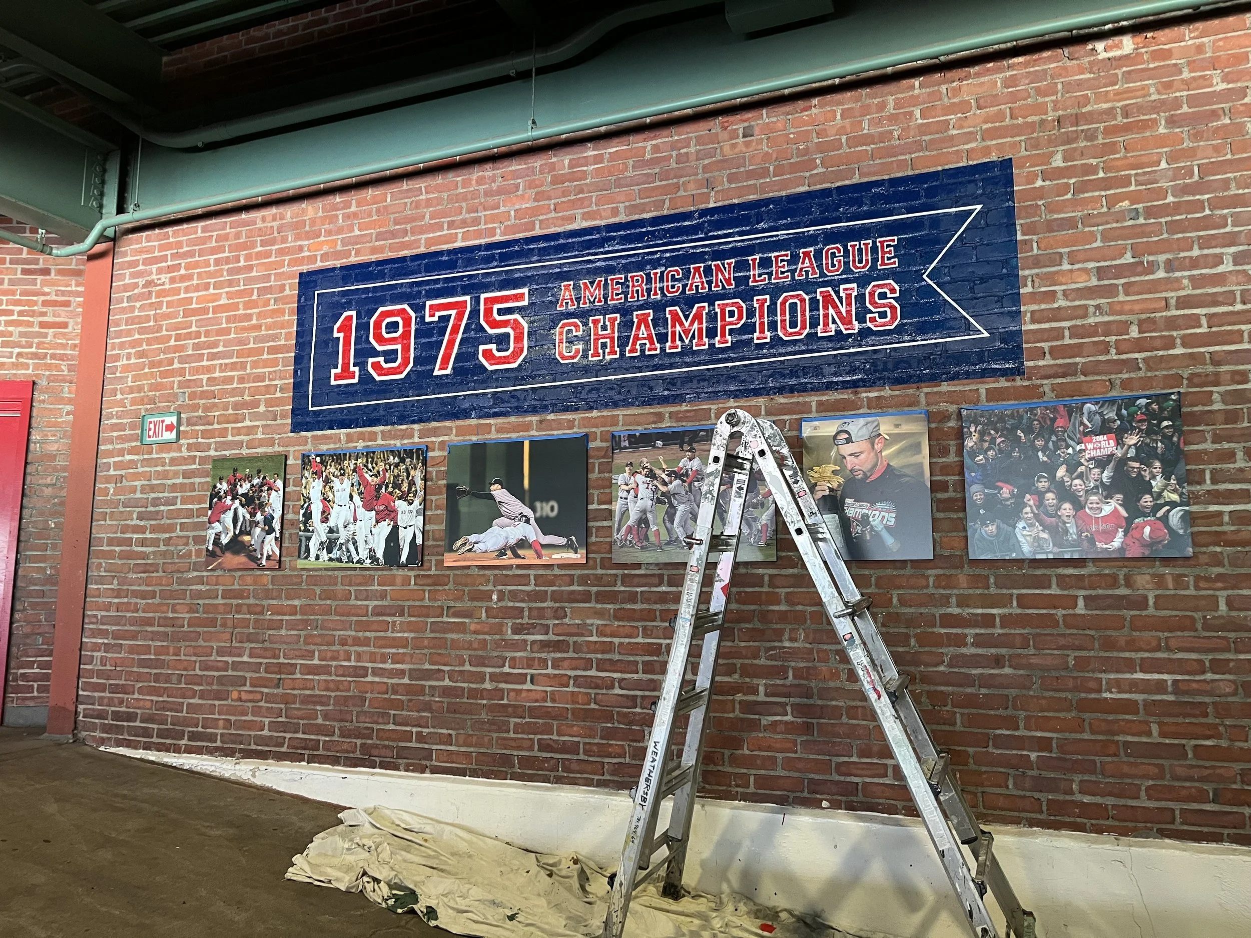 1975 Anniversary - painted for Brian Zink Art Services at Fenway Park