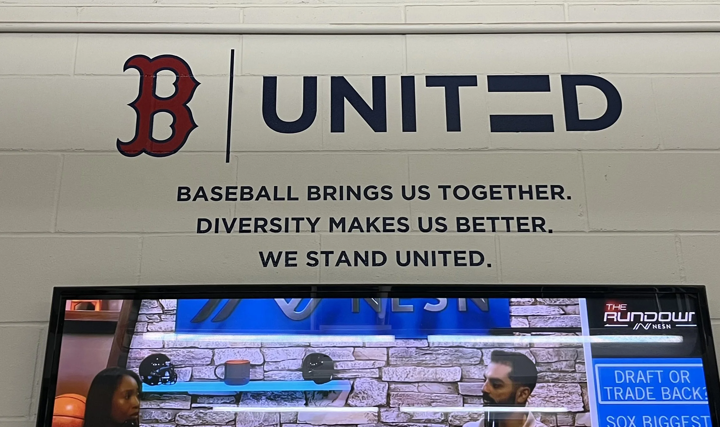 Employee Break Room - painted for Brian Zink Art Services at Fenway Park