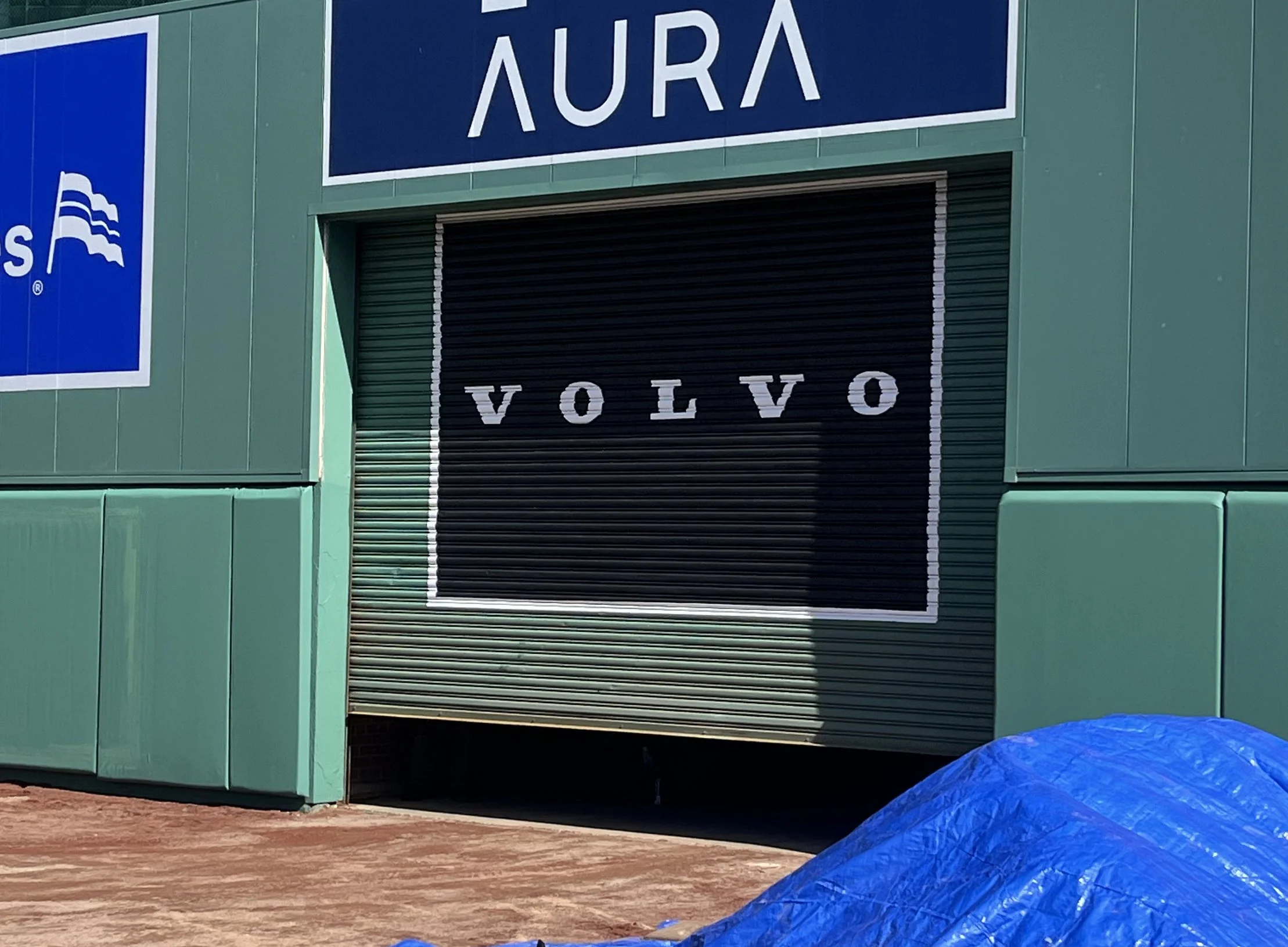 Center Field Garage Door - painted for Brian Zink Art Services at Fenway Park