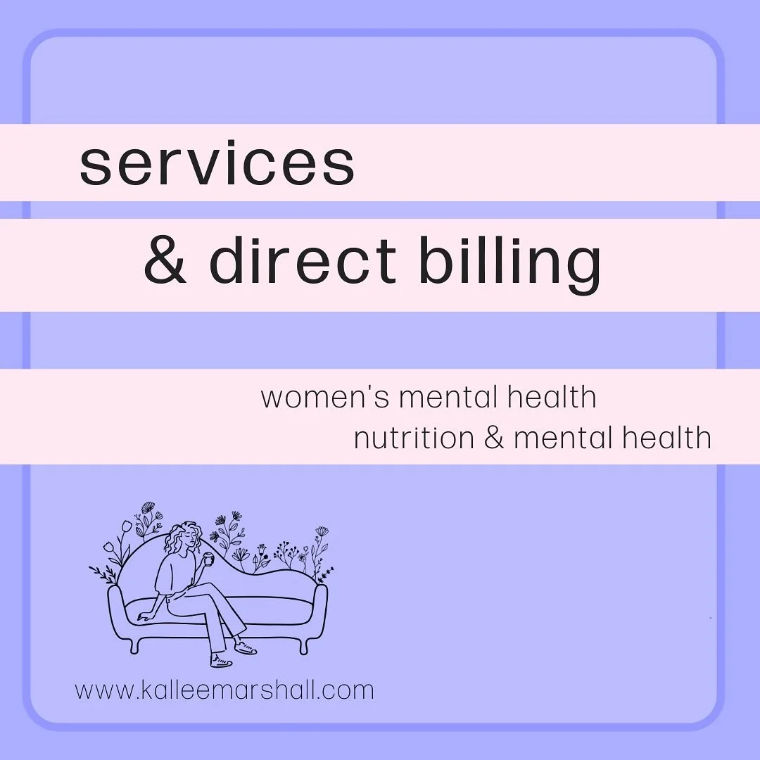Hey all, I wanted to provide an update on direct billing &amp; put all the info on services, areas of focus and approach in one place. 

Now as a dietitian, I can direct bill with medavie blue cross. 

For more, kalleemarshall.com! 

Just a reminder,