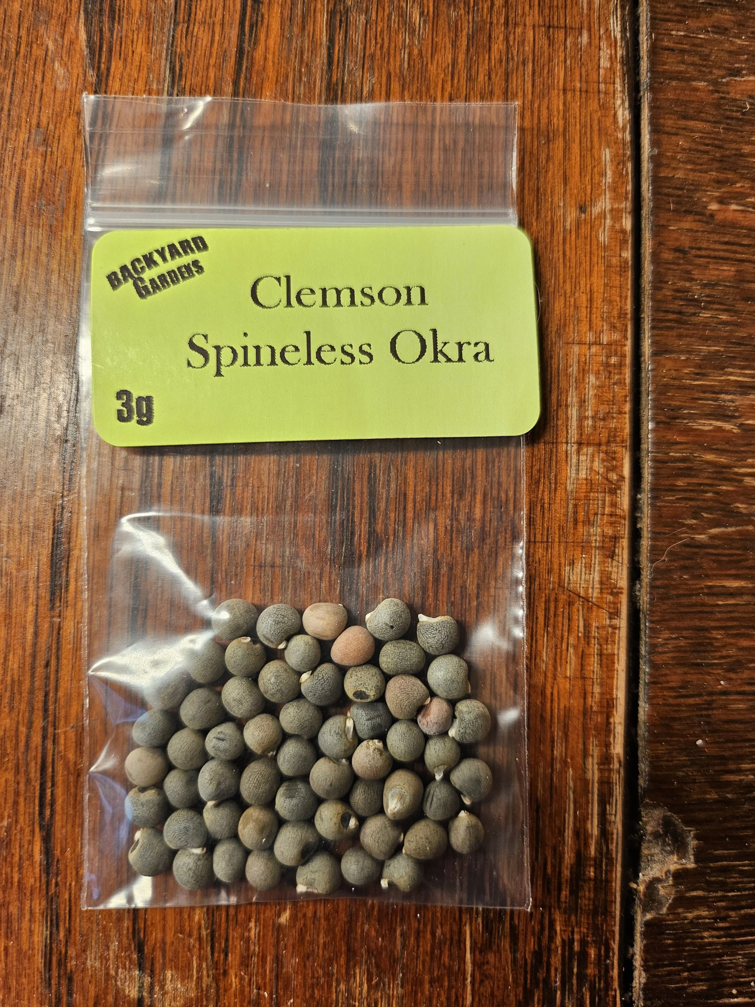 Clemson spineless okra seeds