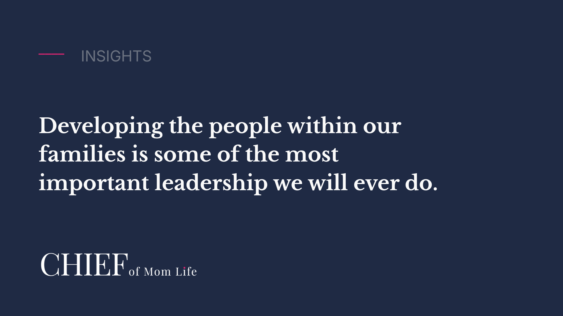 The Systems Matter. But They Are Not the Point.