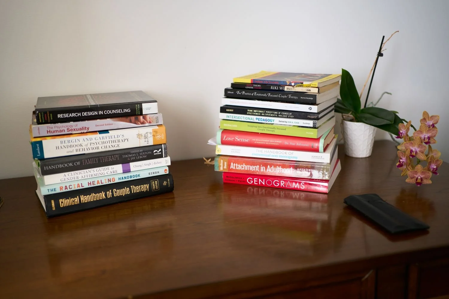 Mental Health Resources Philadelphia - Books on a table