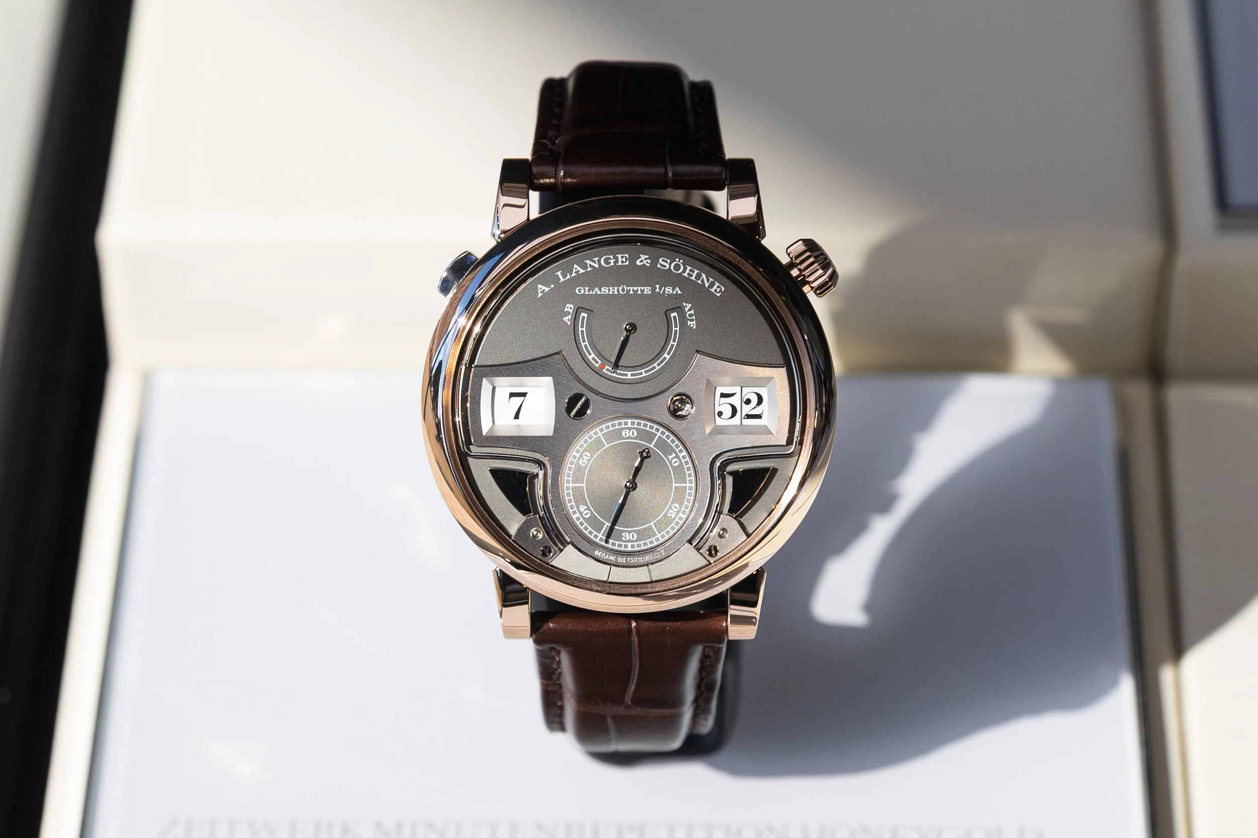 Hands-On The A. Lange & Söhne Zeitwerk Minute Repeater In Honey Gold