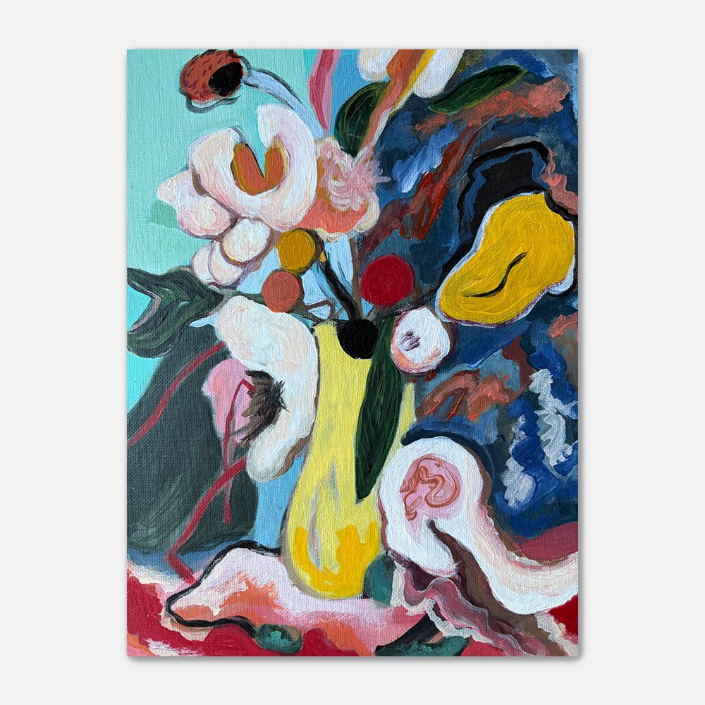 Abstract Flowers painting