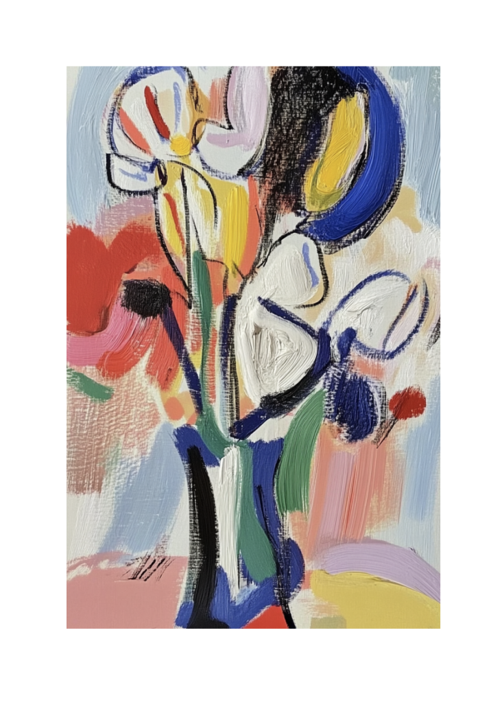 Art Print Flowers Craziness