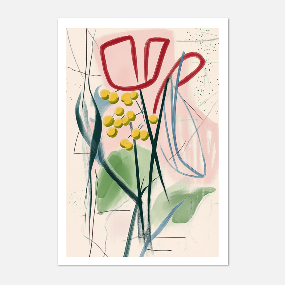 Abstract Floral Art Print 14