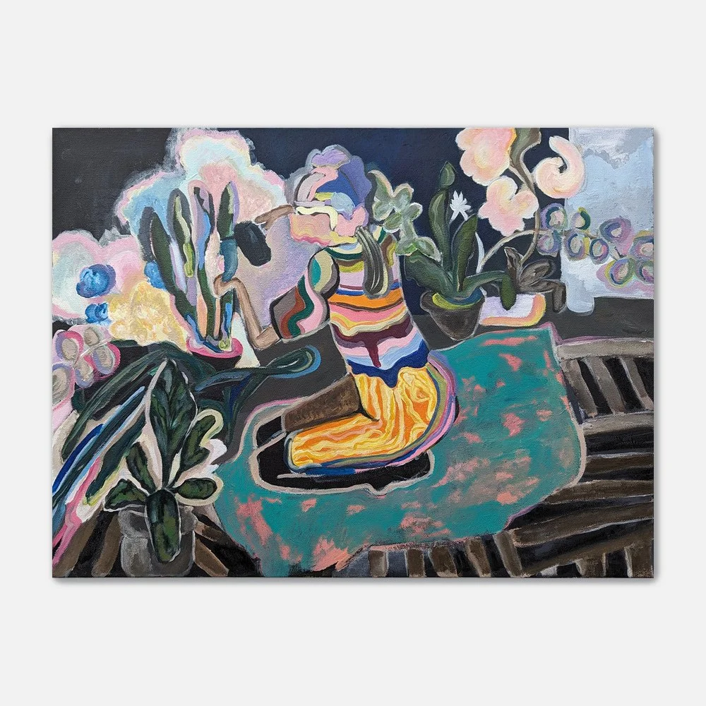 Girl in an Inner Garden