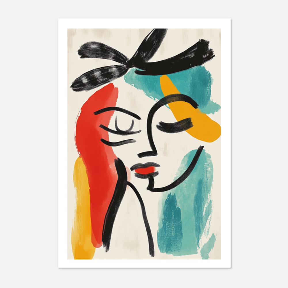Abstract face Art Print 8