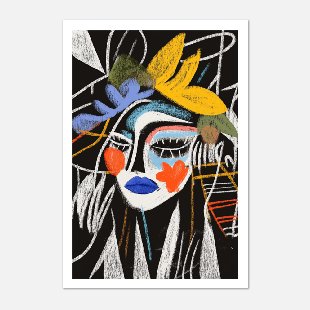 Abstract Face Art Print 22