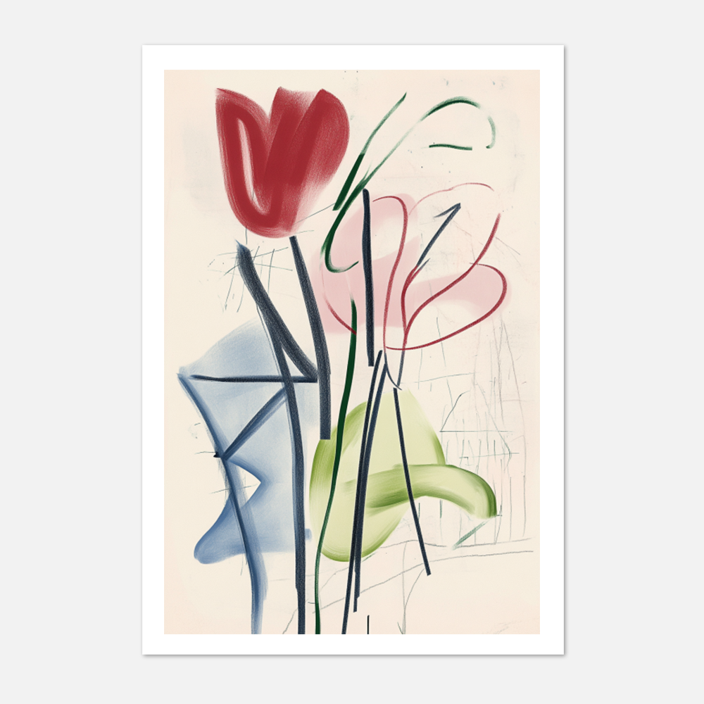 Bouquet abstract Art Print 12