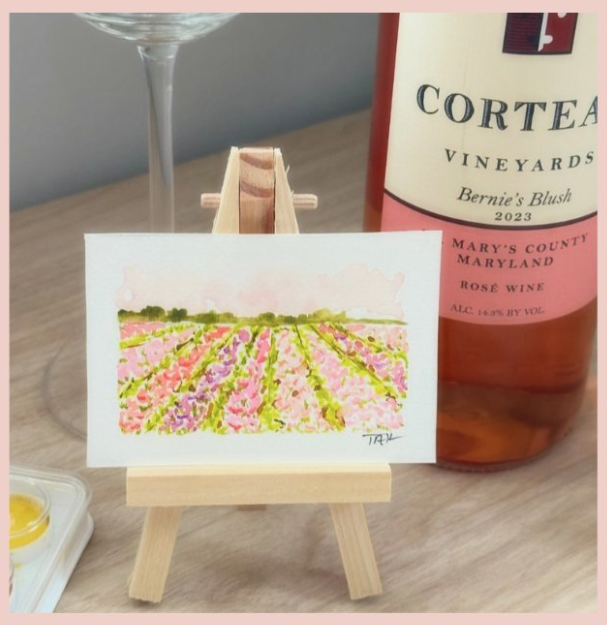 Watercolor Mini Landscapes with Tiffany
