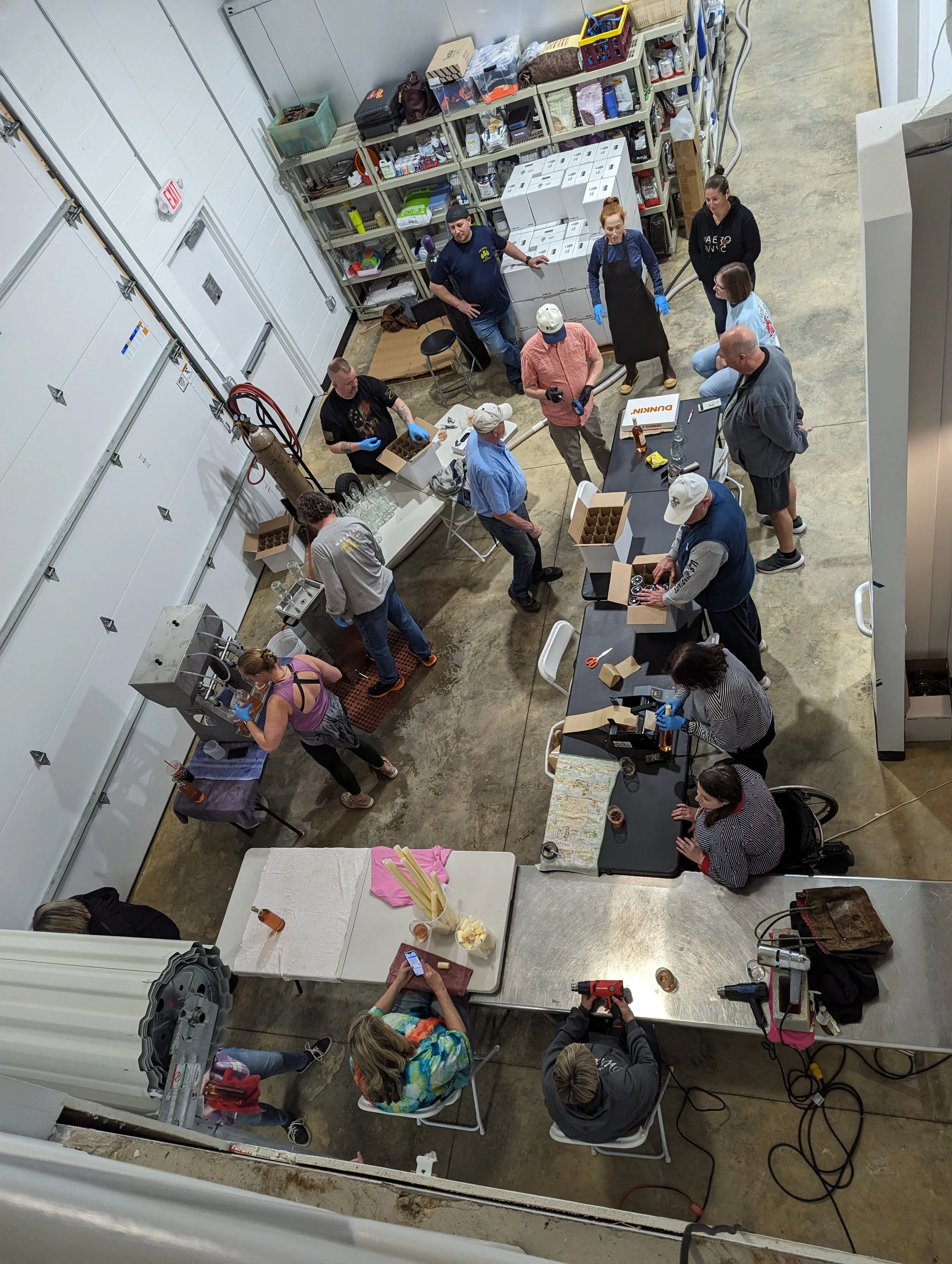 The view from the mezzanine