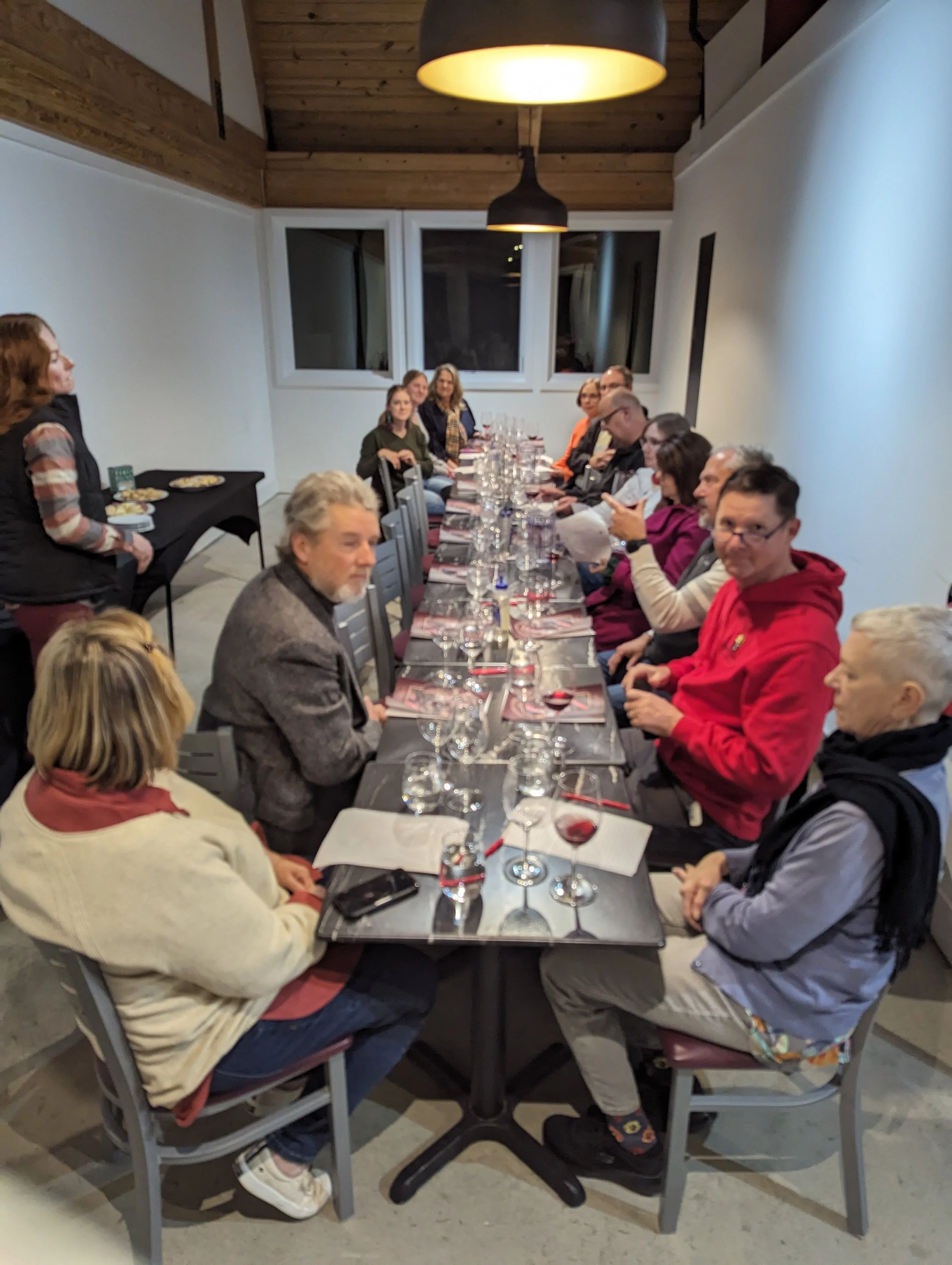 Our first Wine Club Barrel Tasting with the Winemaker