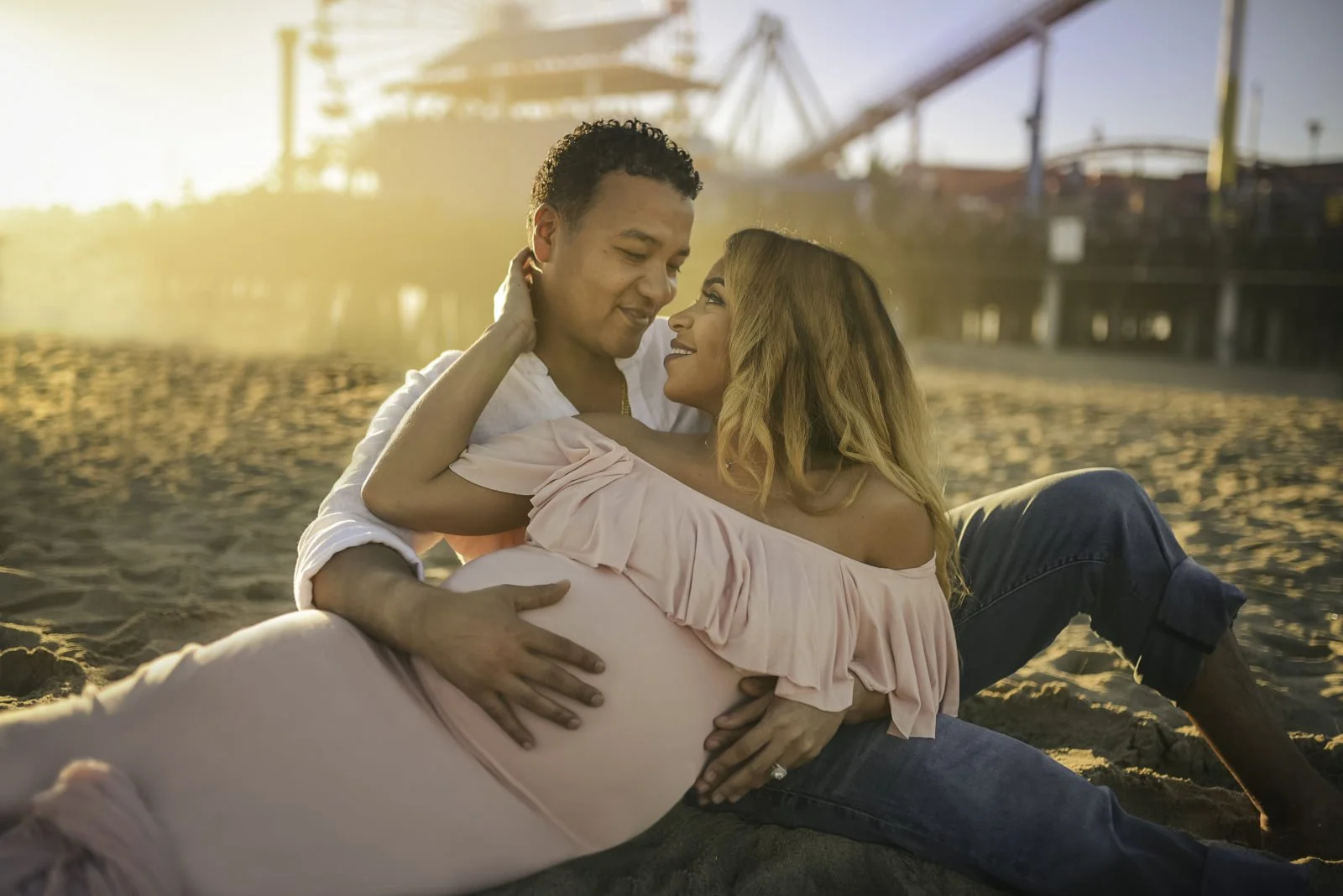 Beautiful Belly Session at the Santa Monica Pier