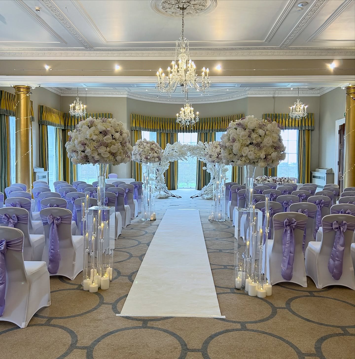 Lilac Wedding🤍 #lilacwedding #weddinghire #lilacbows #weddinghireleeds #love