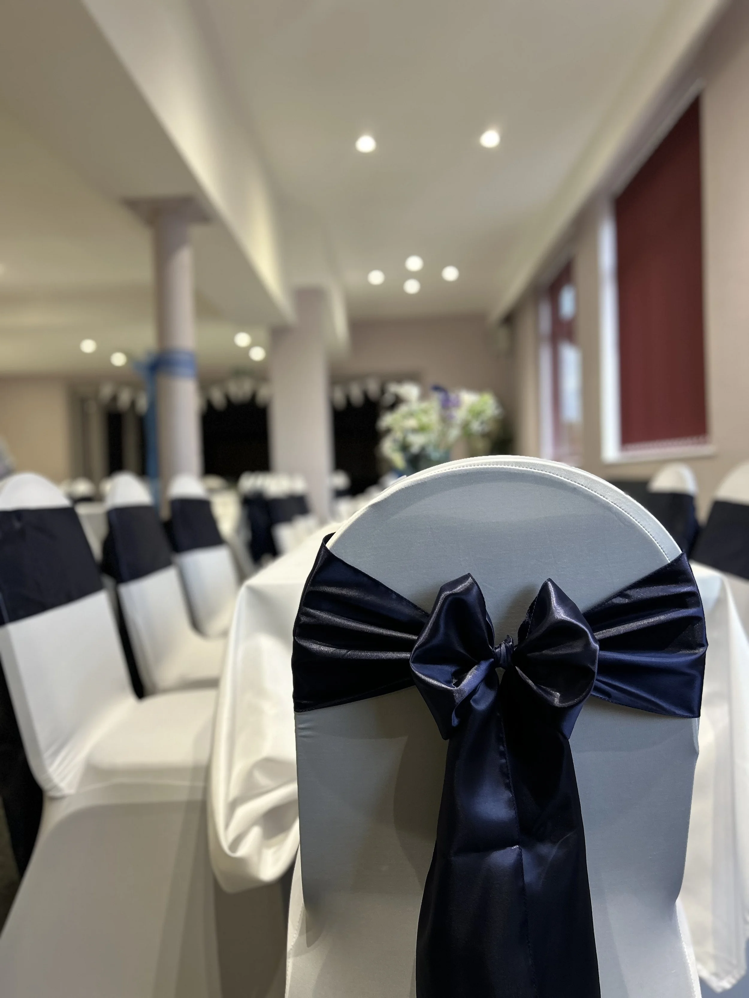 Dark Navy Bows