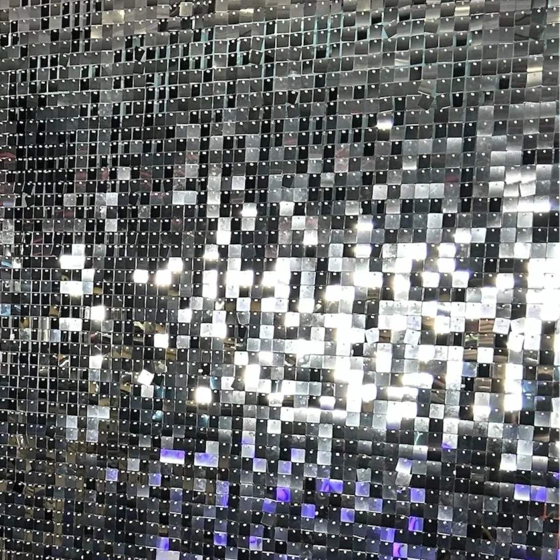 Silver shimmer wall balloon display. Grey shimmer wall panels, silver glitter backdrop
