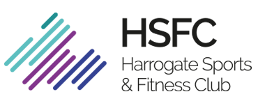 Colorful logo with geometric shapes and stylized text