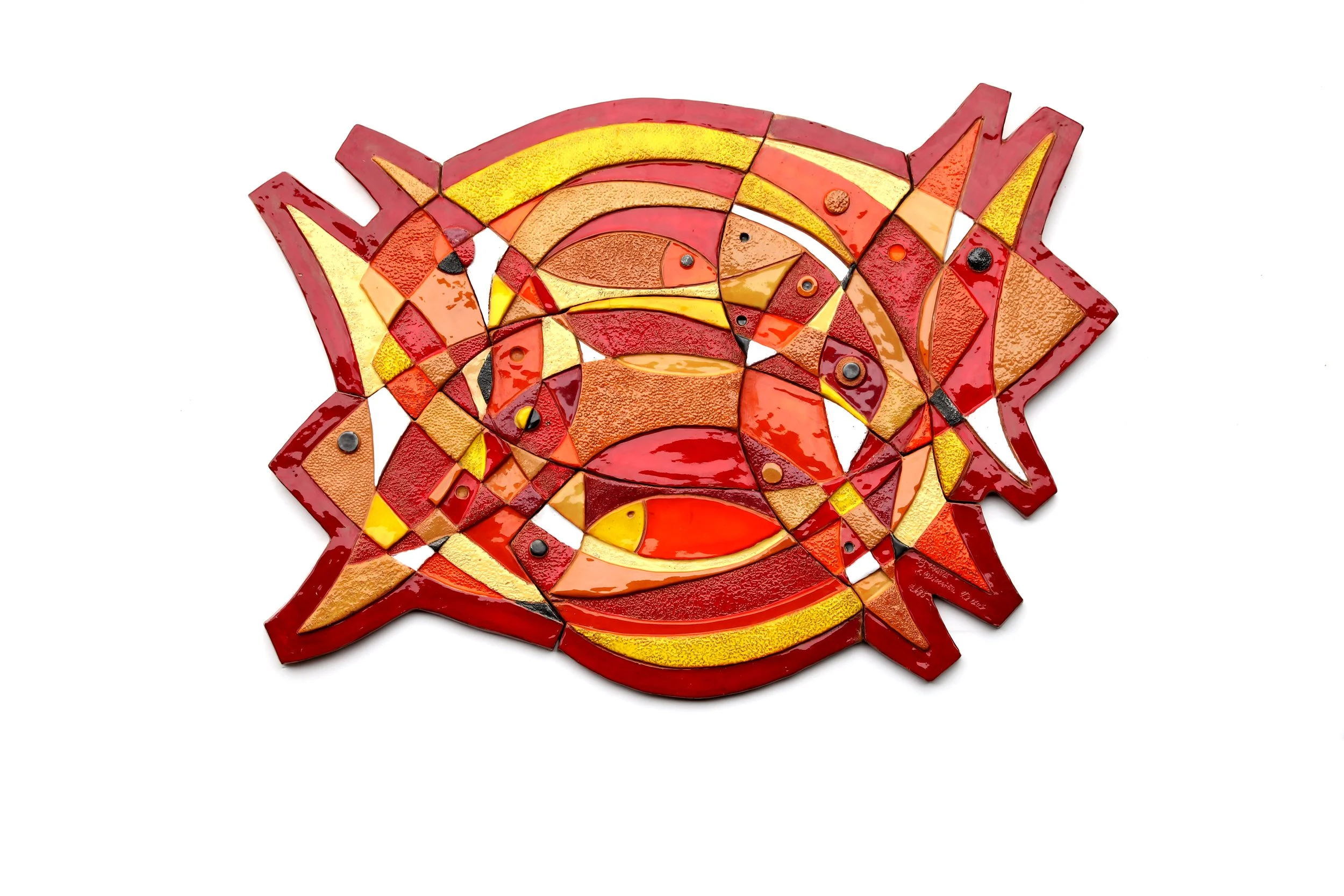 "FISHES" - ceramic, mosaic