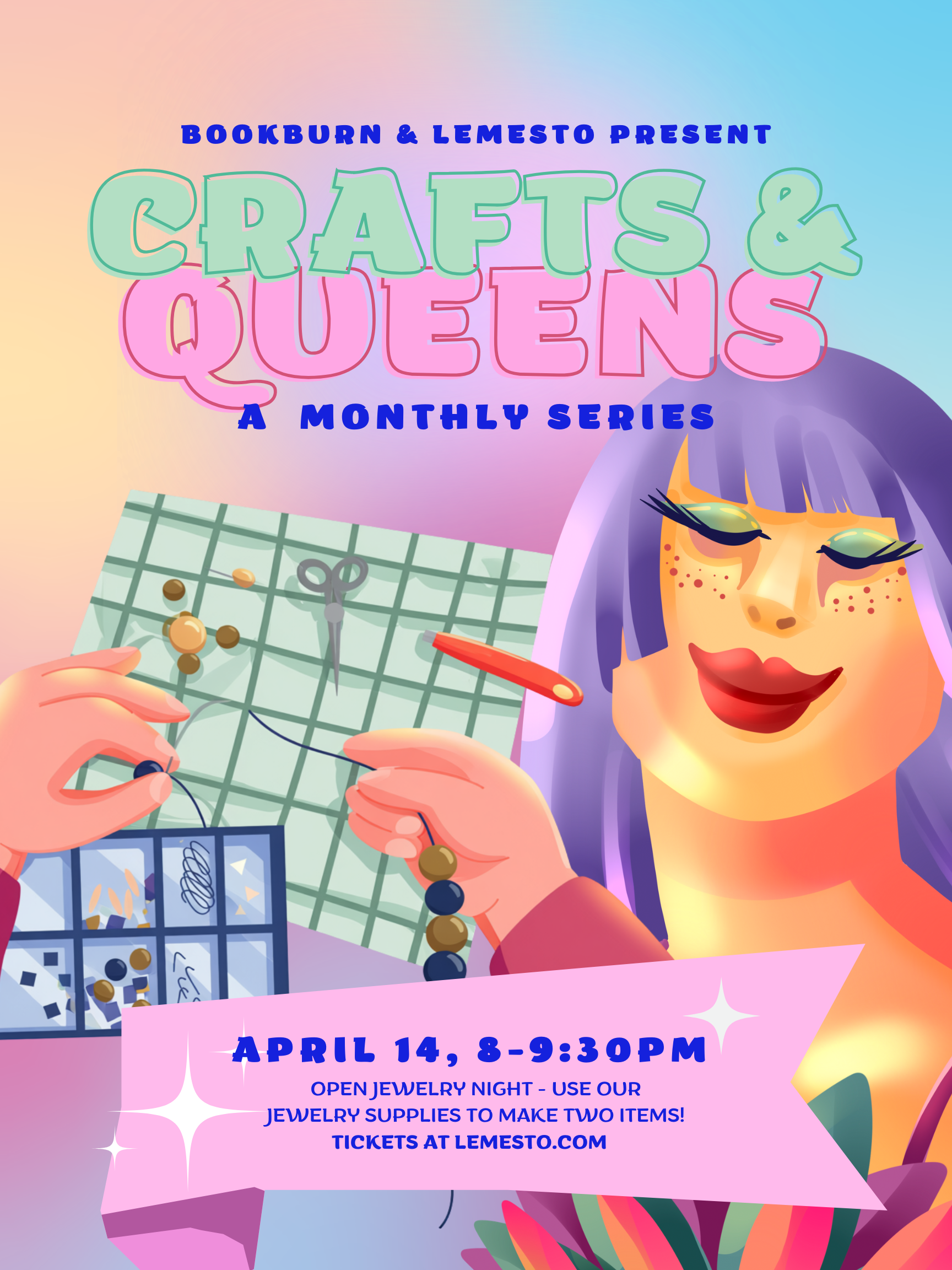 Bunt Grell Schrill Illustration Drag Show Poster A3 (1).png