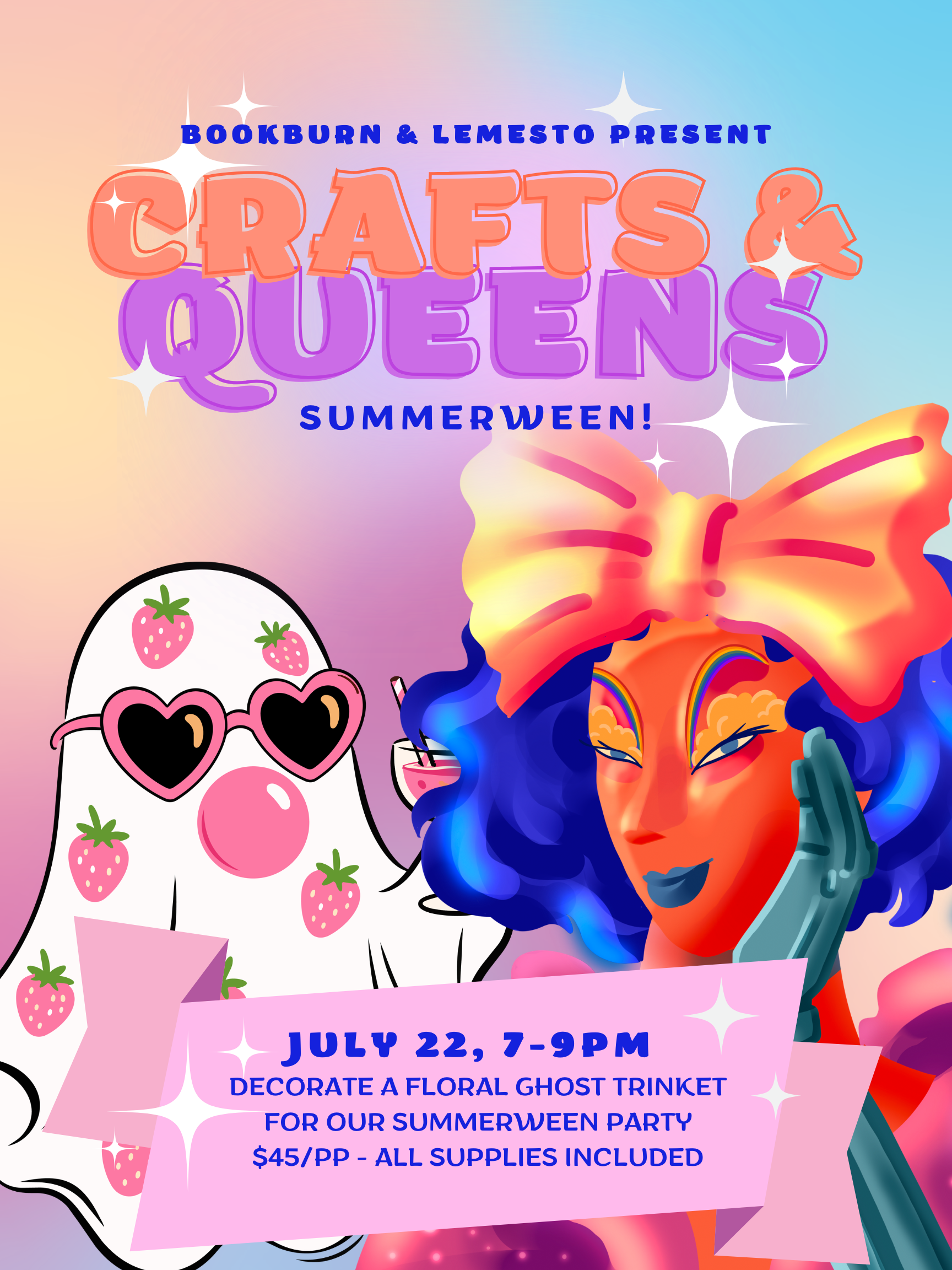 Bunt Grell Schrill Illustration Drag Show Poster A3 (4).png