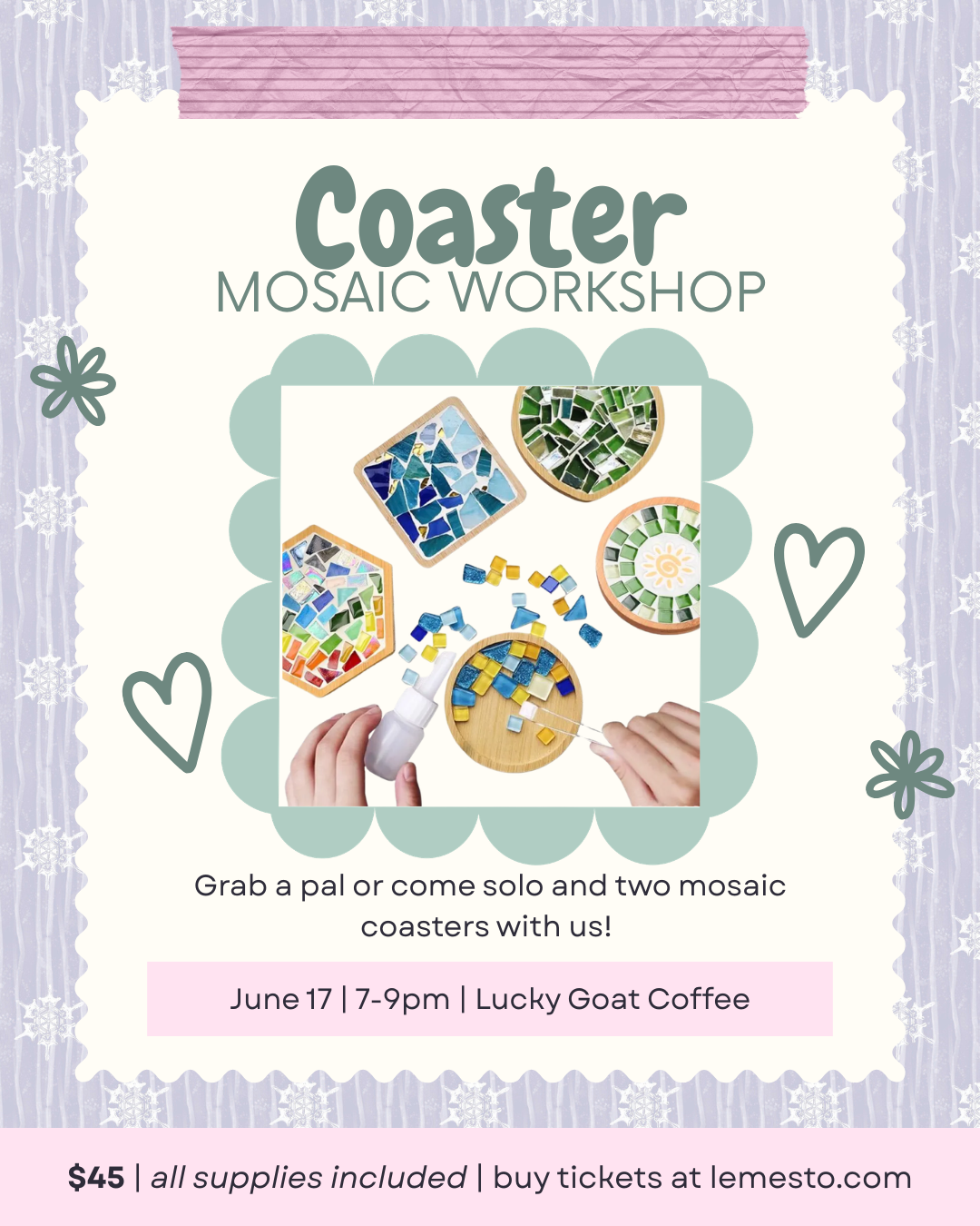 Piece by Piece: A Mosaic Coaster Workshop