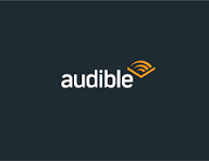 Audible logo on a dark background