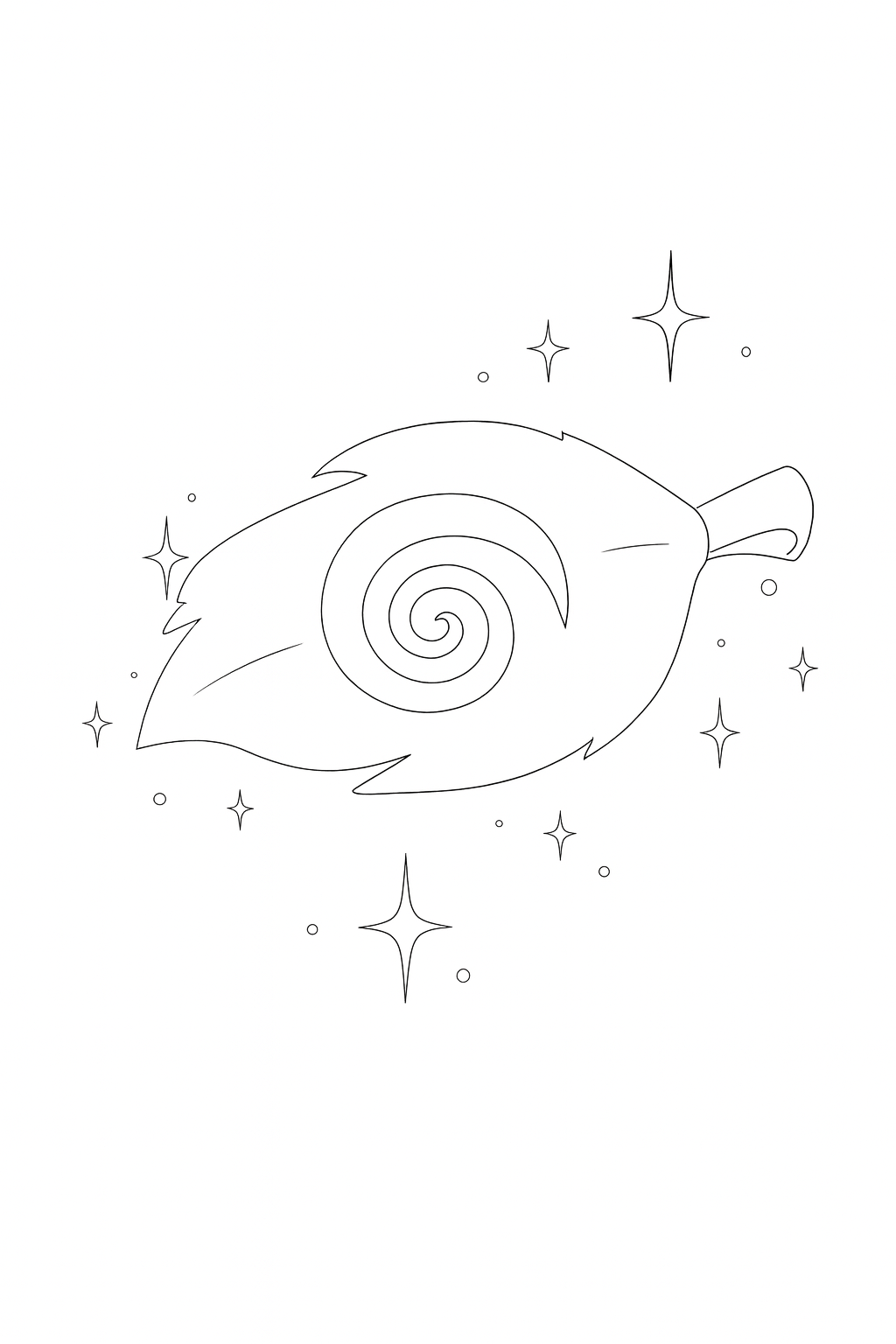 Spiral Moon Light Leaf