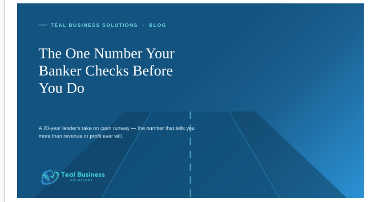 The One Number Your Banker Checks Before You Do