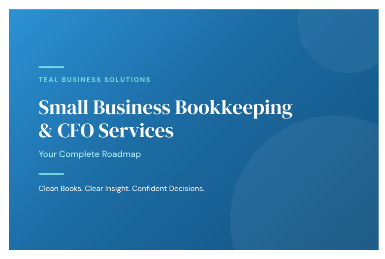 Small Business Bookkeeping &amp; CFO Services: Your Complete Roadmap