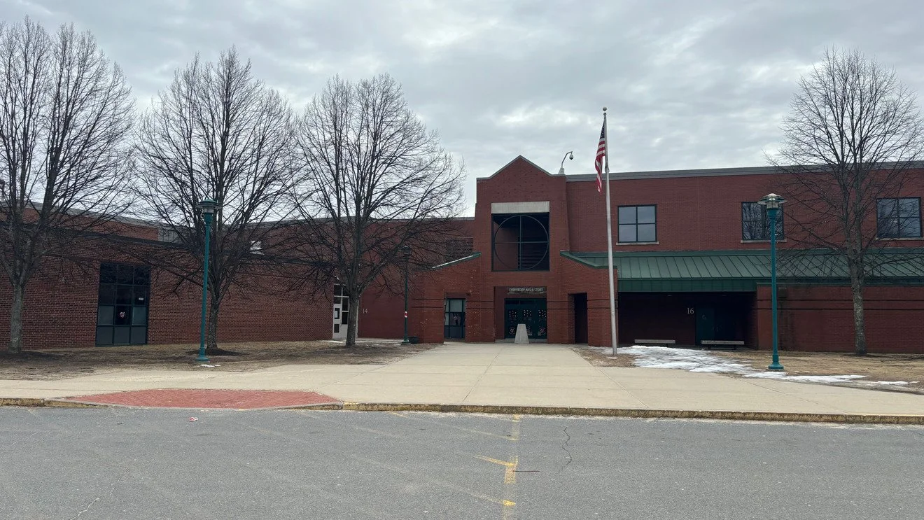 Commercial building exterior painting project
