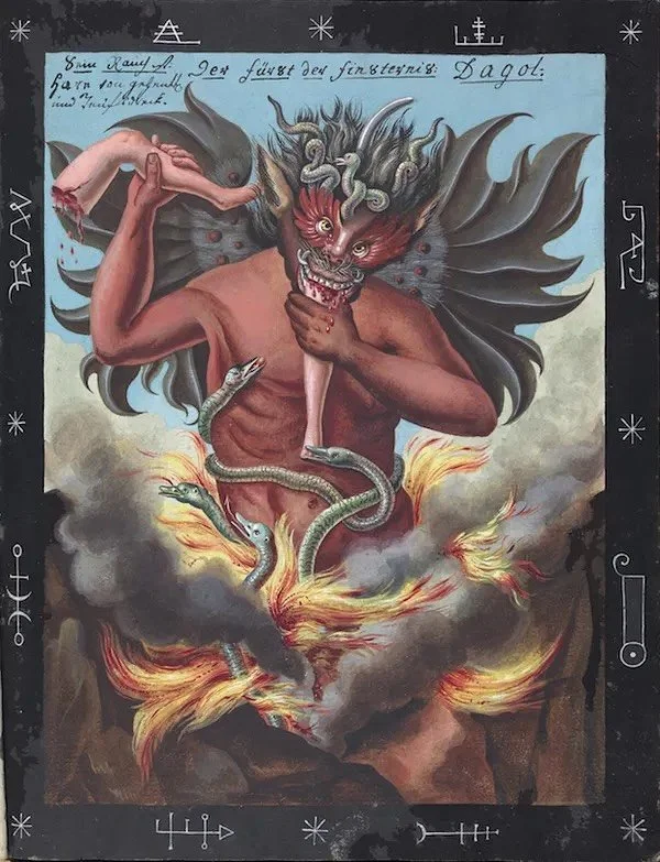 Compendium Of Demonology and Magic, author and artist unknown,  1775