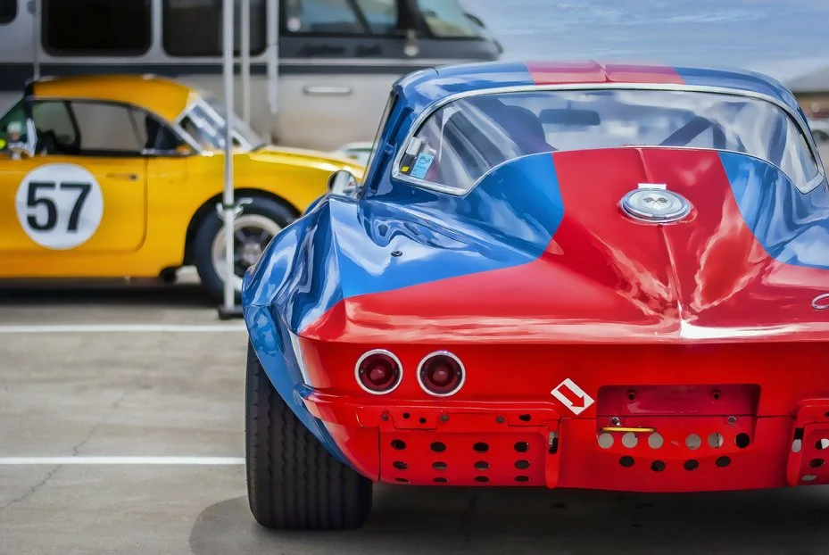 Blue C2 Corvette Rear