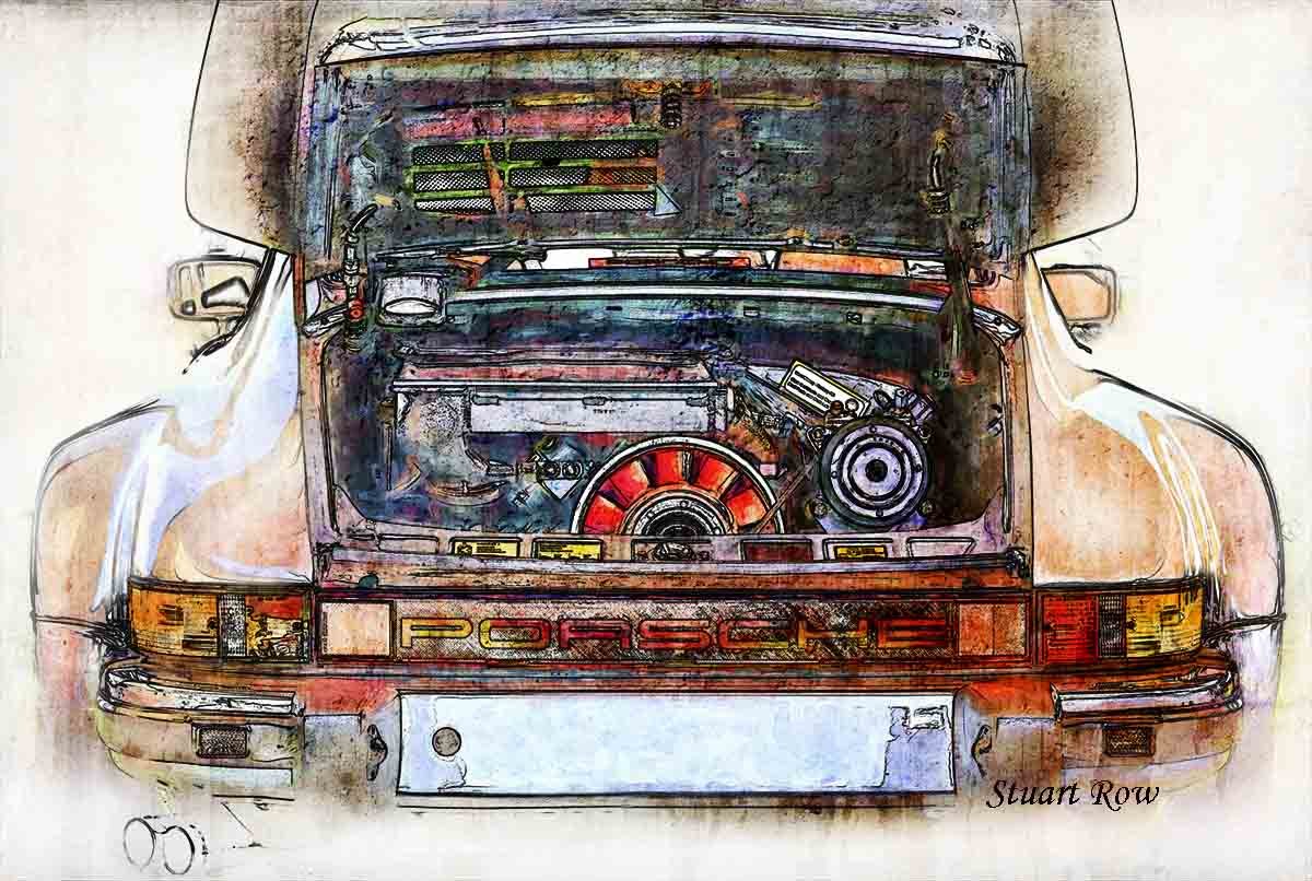 Porsche 930 Turbo Engine