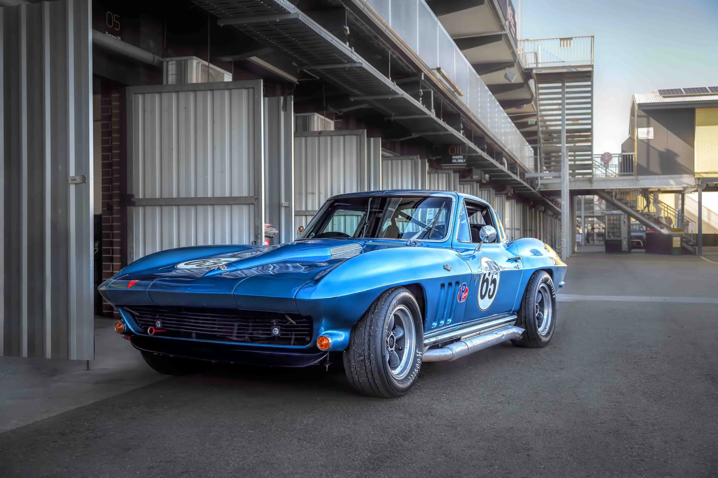 Blue C2 Corvette Front