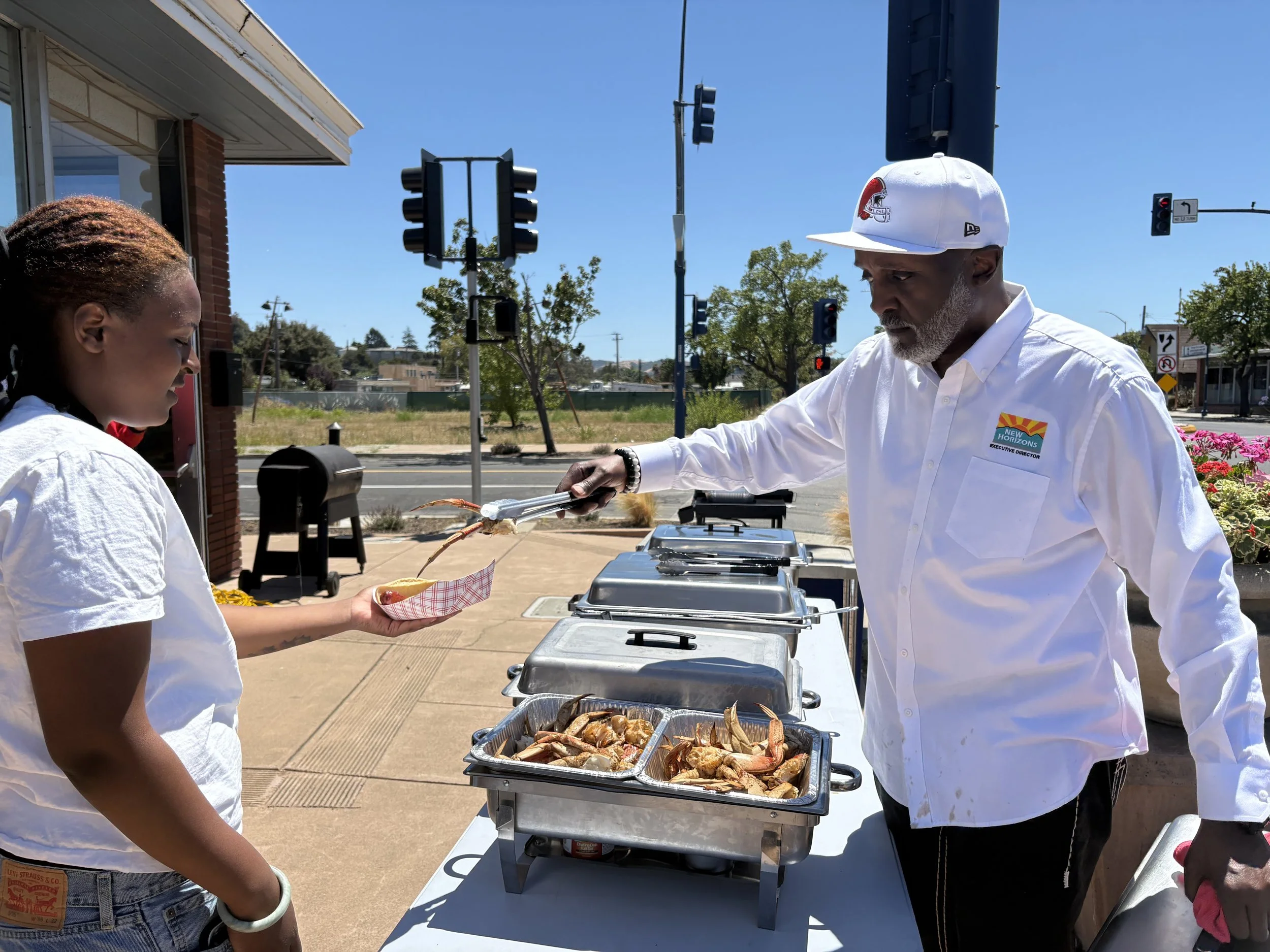 Dr.Hodge Serving his Future Forward young people while they enjoyed lunch! 07/27/26