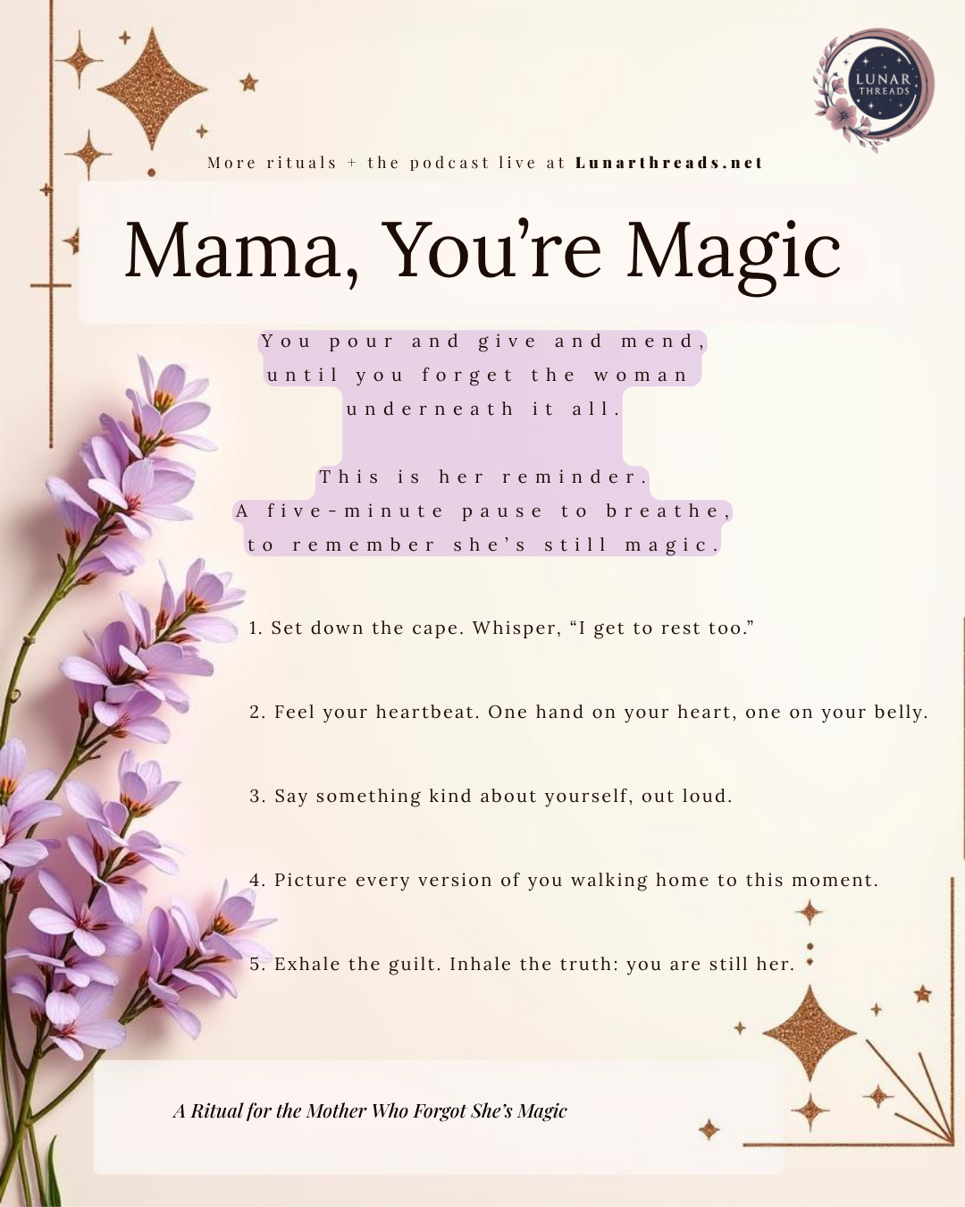 ✨ Free Ritual Card for Mamas ✨