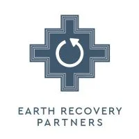 Logo of Earth Recovery Partners with a cross and circular arrow symbol.