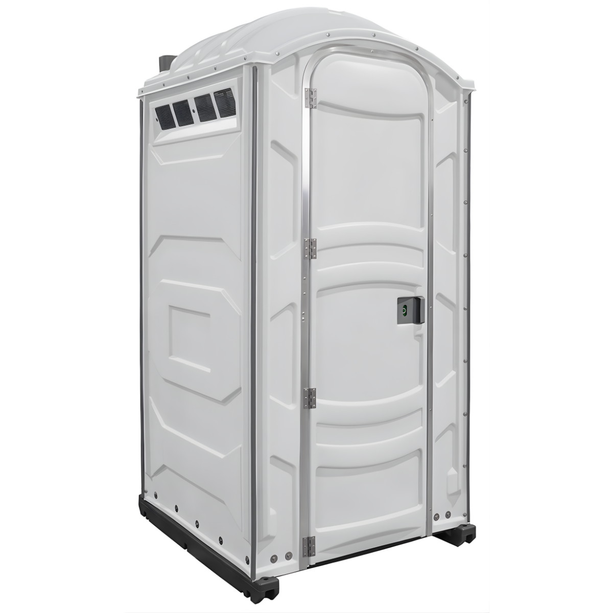 White Flushable portable toilet with sink
