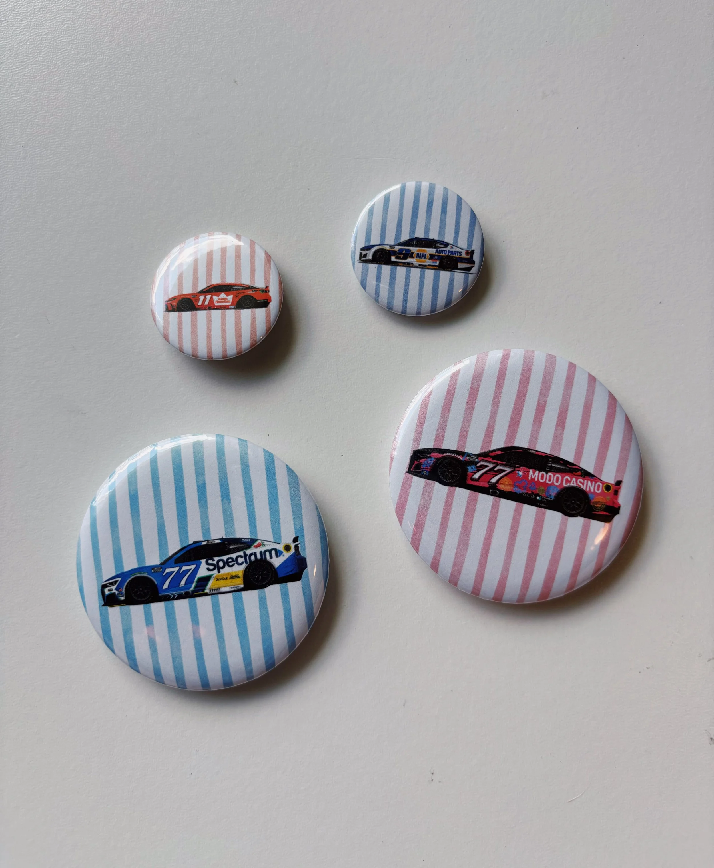 CUSTOM PAINT SCHEME Race Buttons