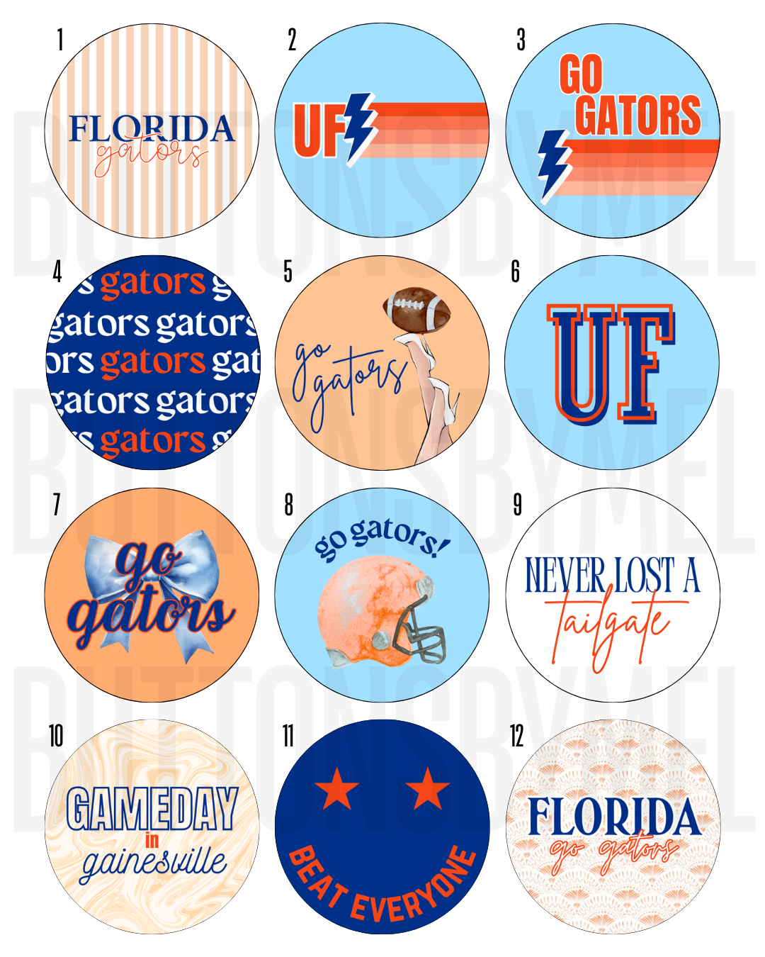 FLORIDA Gameday Buttons