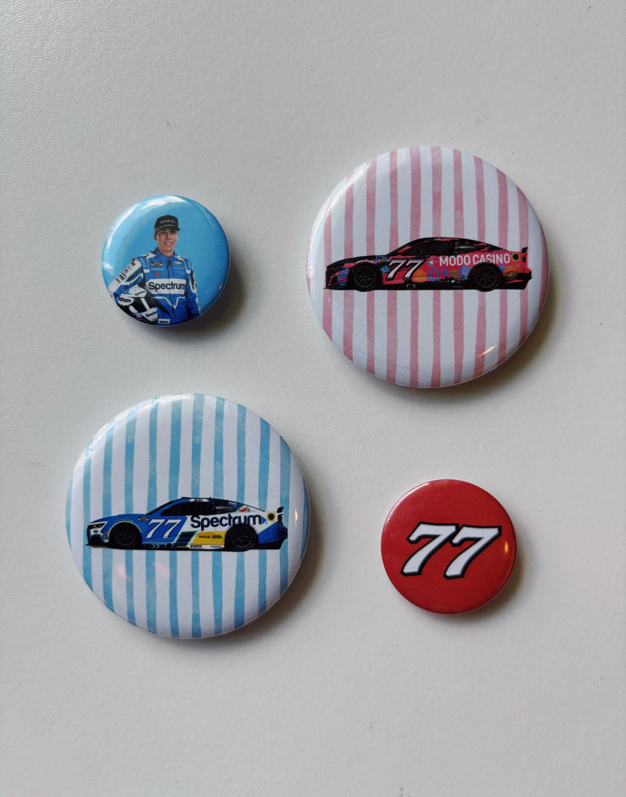 CARSON HOCEVAR Race Buttons