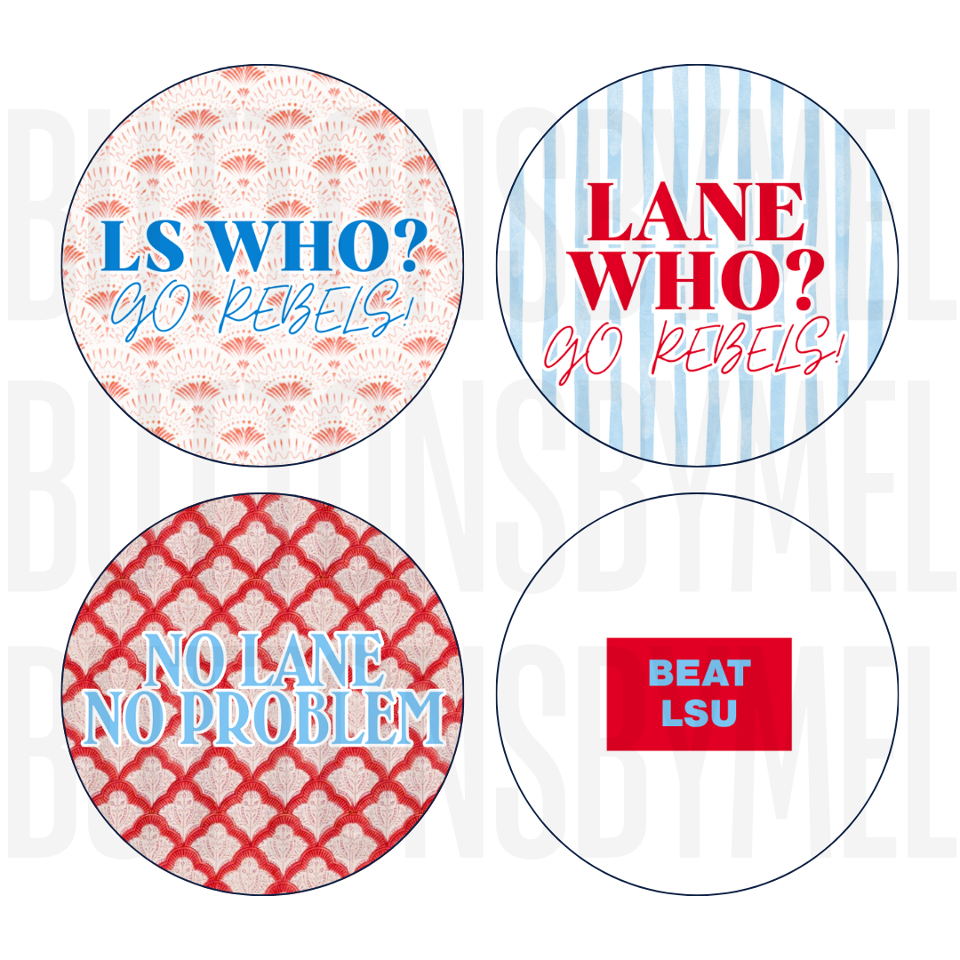 OLE MISS vs LSU Gameday Buttons