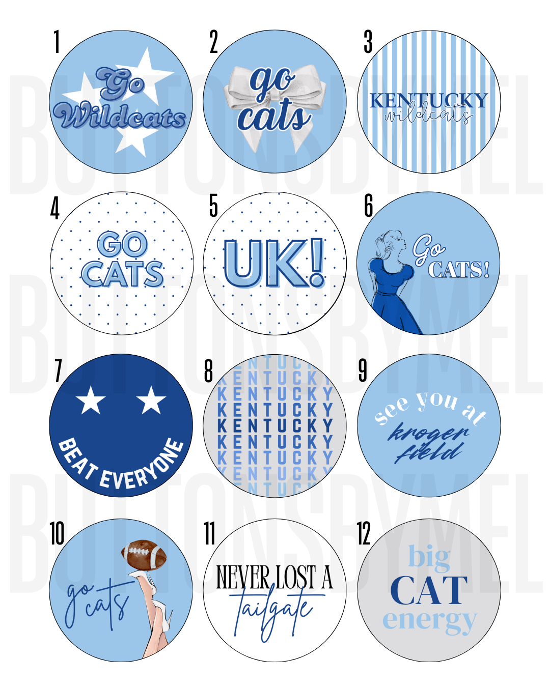 Kentucky Gameday Buttons
