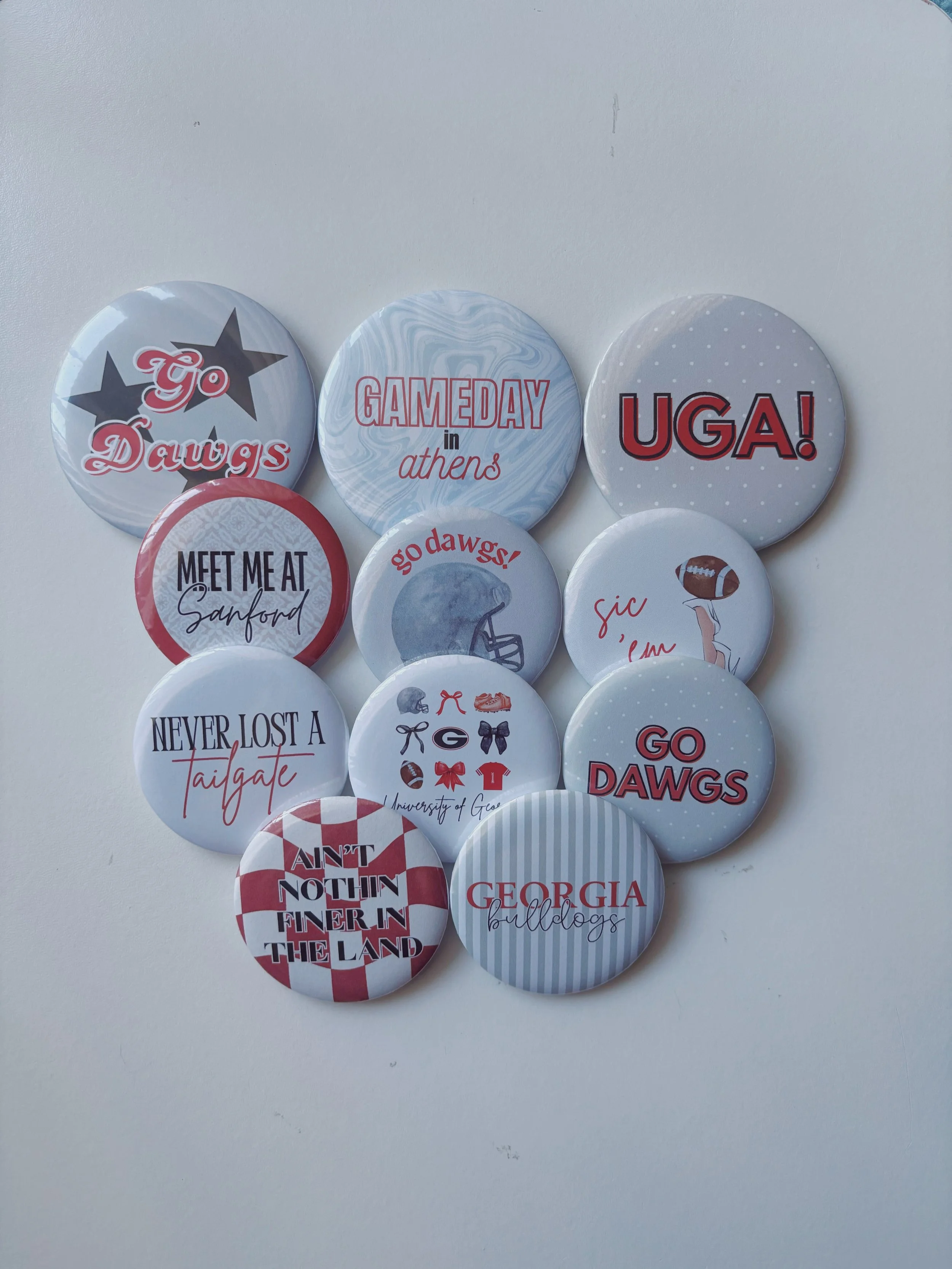 UNIVERSITY OF GEORGIA Gameday Buttons